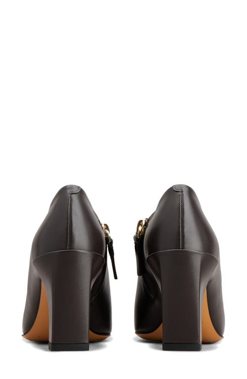 Tod's Square-toe Leather Zip Ankle Booties In Palissandro