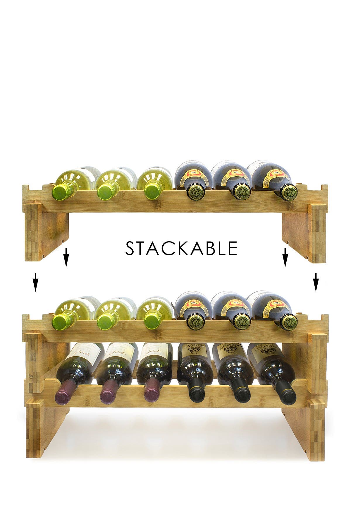 3 tier stackable bamboo shoe rack on Sorbus 3 Tier Stackable Bamboo Wine Rack Nordstrom Rack
