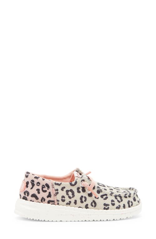 Hey Dude Kids' Wendy Boat Shoe In Cream/pink