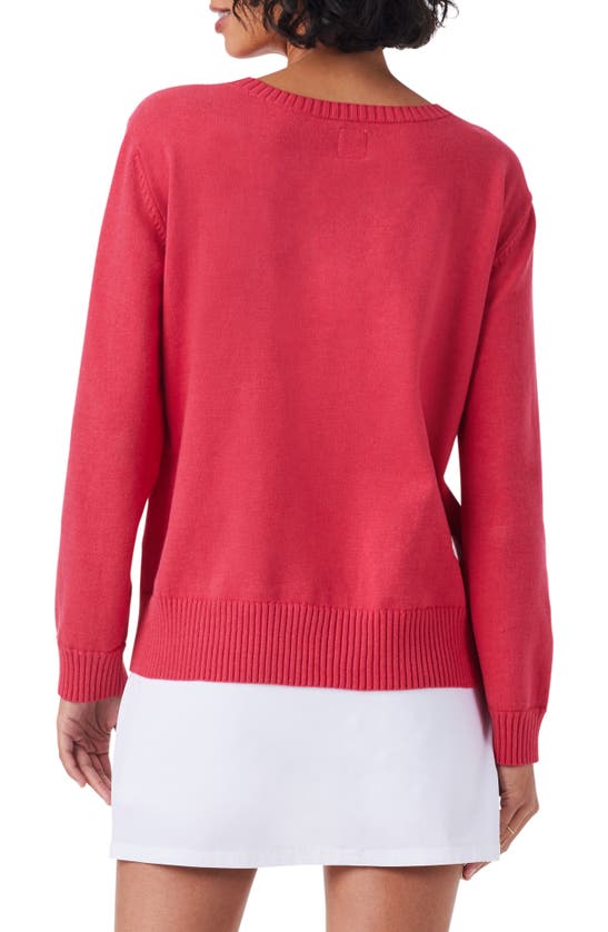 Shop Nz Active By Nic+zoe Polka Dot Sweater In Red Multi