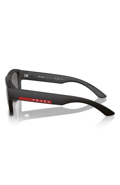 Prada Ps04zs Dg002g Nero Gommato Sunglasses In Rubber Black