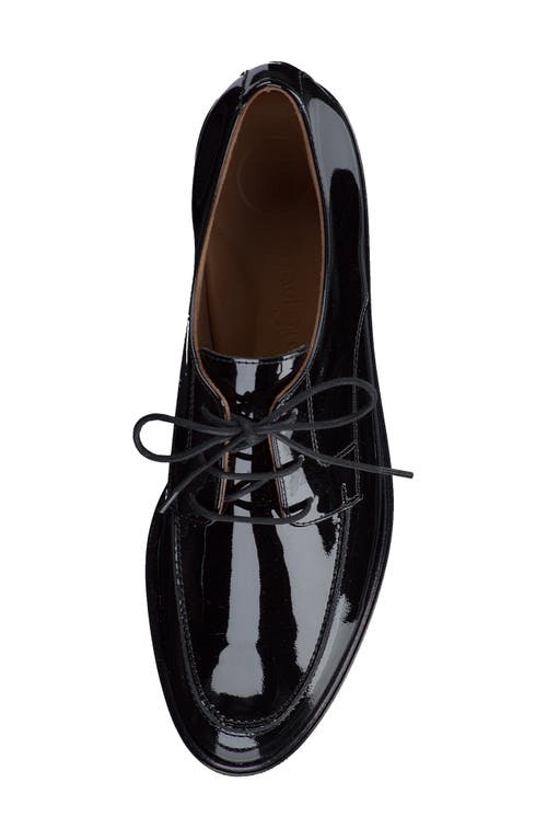 Paul Green Audra Lug Sole Derby In Black Soft Patent