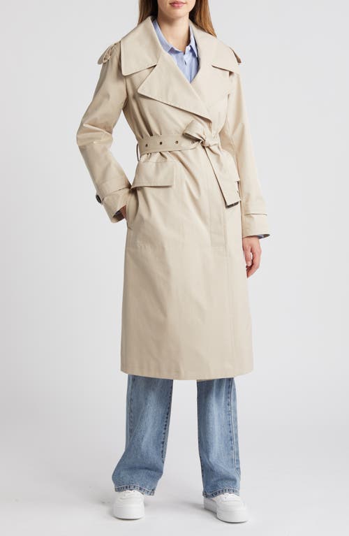 Shop Sam Edelman Belted Trench Coat In Oat