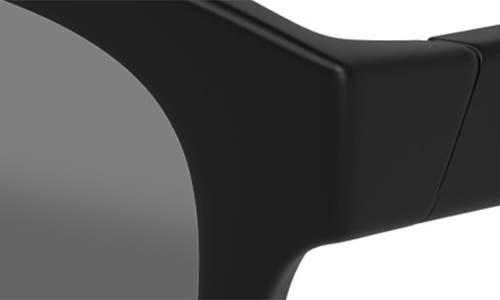 Maui Jim Ihupani Af 53mm Polarizedplus2® Round Sunglasses In Black/neutral Grey