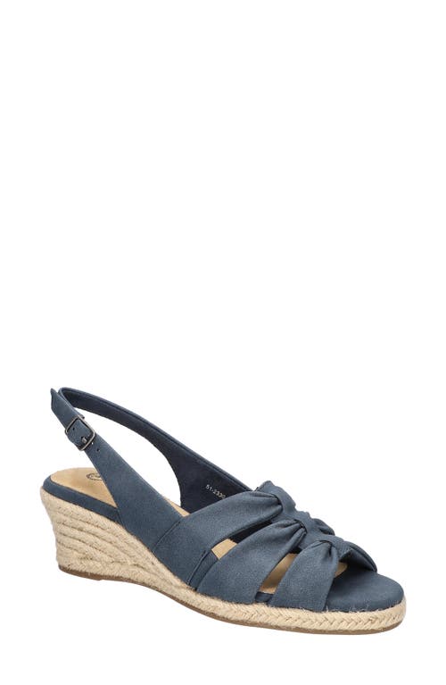 Bella Vita Cheerful Espadrille Wedge Sandal Navy at Nordstrom,