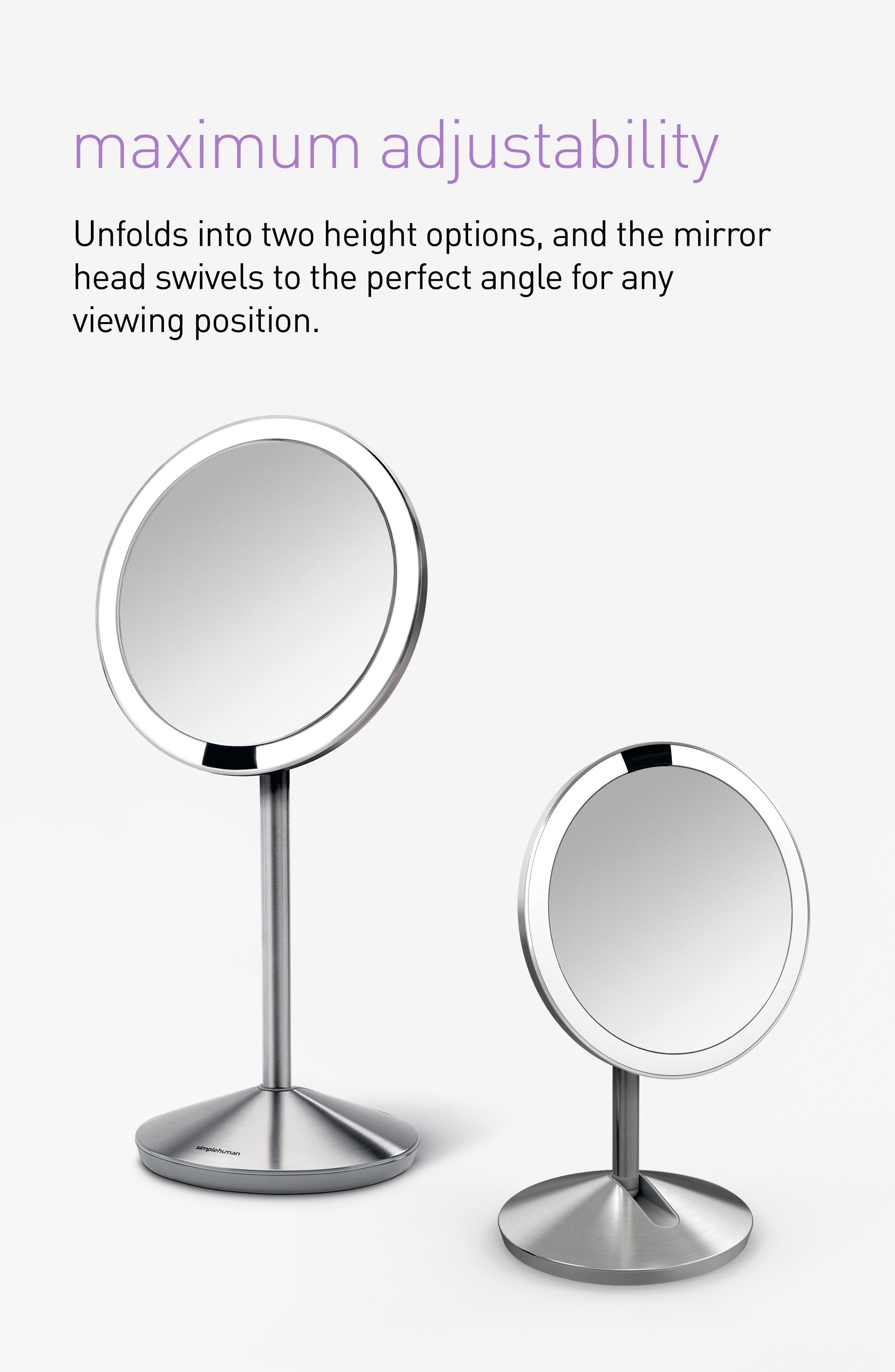 simplehuman 5Inch Mini Countertop Sensor Makeup Mirror Nordstrom