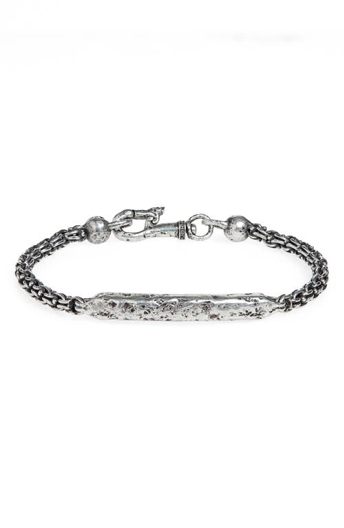 John Varvatos ID Bracelet in Metallic Silver at Nordstrom