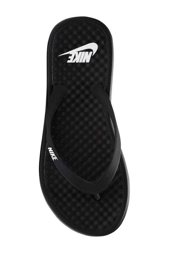 Nike On Deck Flip Flop Sandal In Black/ White/ Black