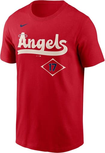 Nike Men's Nike Shohei Ohtani Red Los Angeles Angels 2022 City Connect Name  & Number T-Shirt