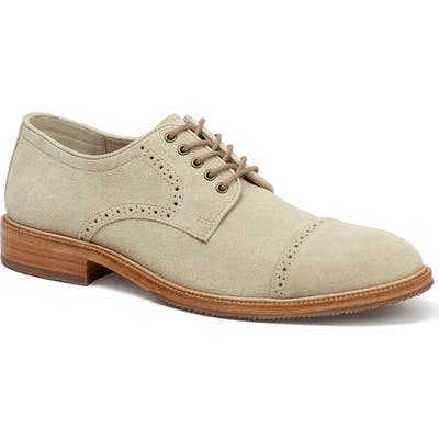 Trask Linwood Cap Toe Derby, Beige