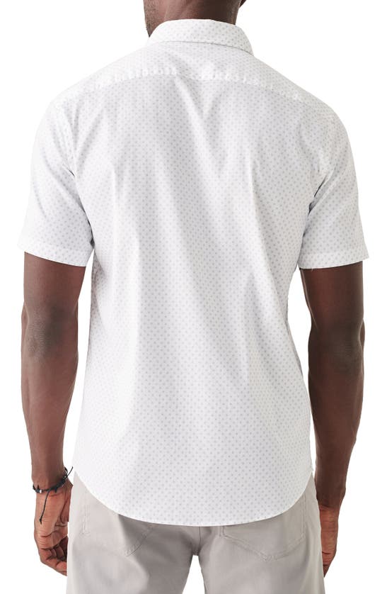 Faherty Short Sleeve Movement Pique Polo In White