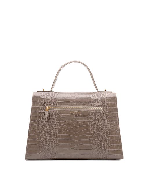 Shop Teddy Blake Ava Croco Gold 14" In Beige