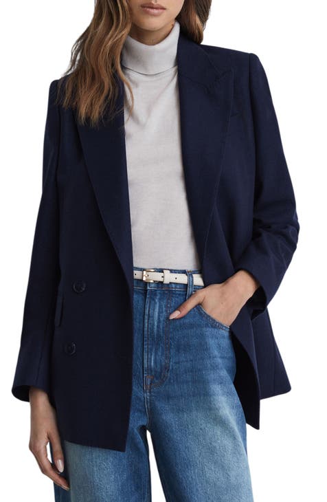 Reiss navy sales blazer womens