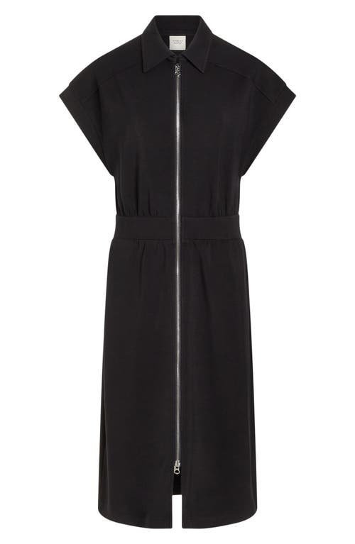 Shop Varley Louisa Zip Front Dress In Black