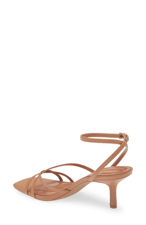 Shop Open Edit Remington Ankle Strap Sandal In Tan Cashew