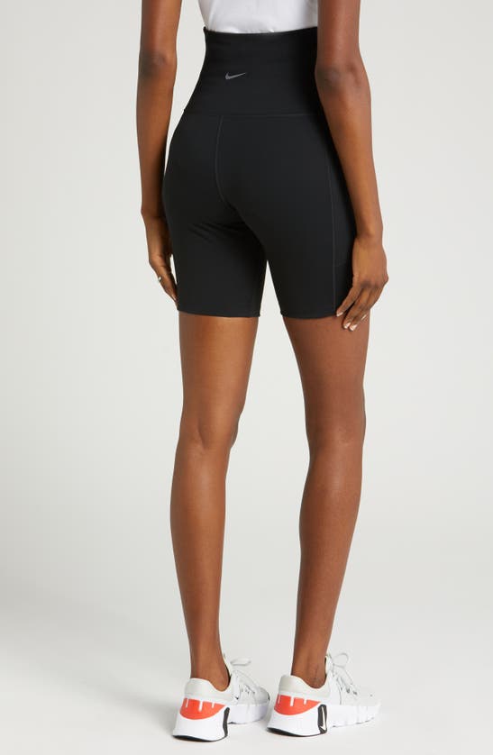Shop Nike Dri-fit One High Waist 8-inch Maternity Biker Shorts In Black