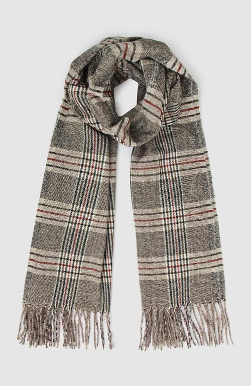Belle & Bloom Aspen Plaid Scarf In Military
