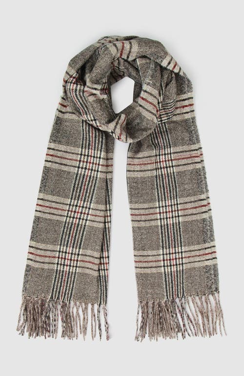 Shop Belle & Bloom Apen Plaid Scarf In Military