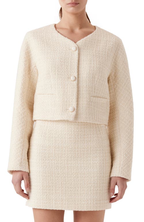 Eloise Tweed Jacket in Cream