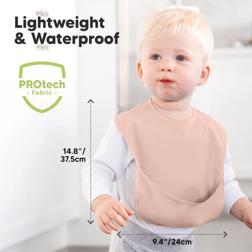 Keababies 3-pack Presto Waterproof Bibs In Fawn