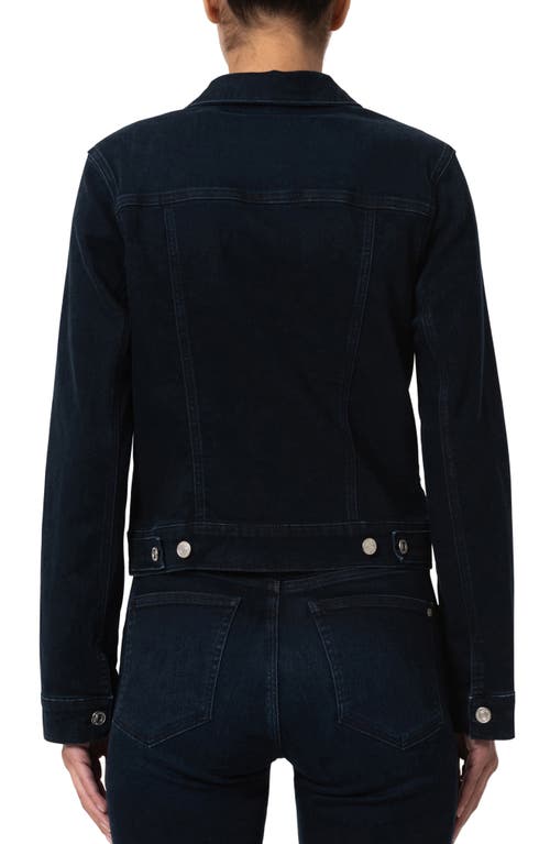 Mavi Jeans Samantha Denim Trucker Jacket In Midnight Feather Blue