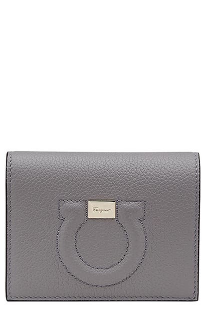FERRAGAMO CITY QUILTED GANCIO LEATHER WALLET