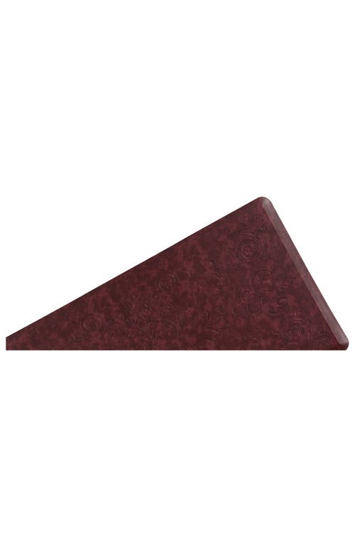 J&v Textiles J And V Textiles Anti-fatigue Embossed Floor Mat In Burgundy