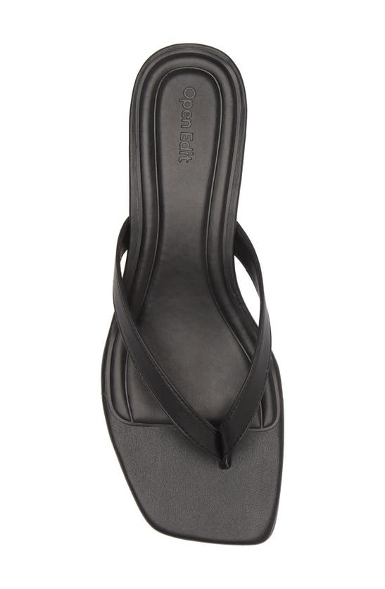 Shop Open Edit Tori Kitten Heel Sandal In Black