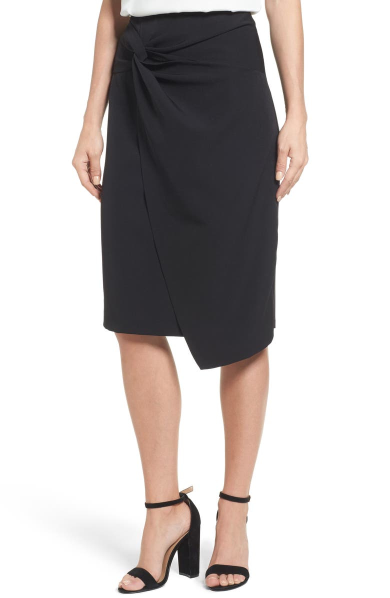 Halogen® Twist Front Pencil Skirt (Regular & Petite) | Nordstrom