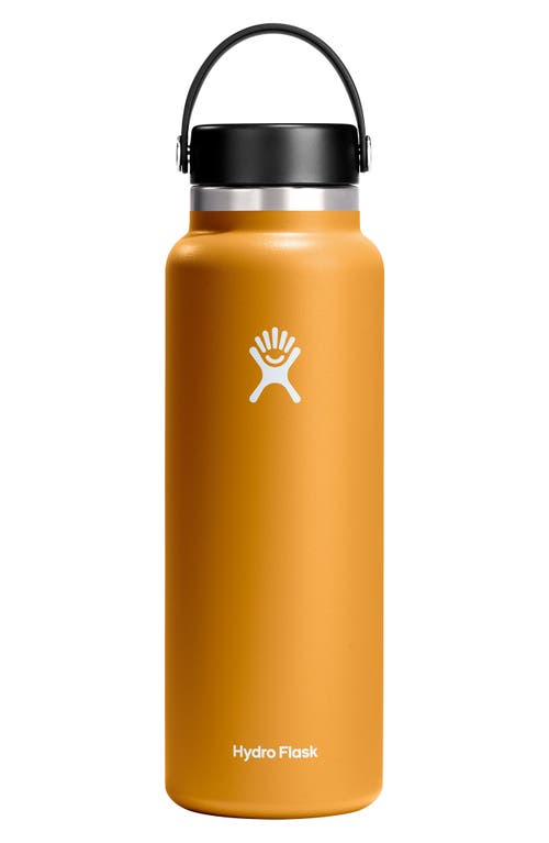 Hydro Flask 40-Ounce Wide Mouth Cap Water Bottle in Fossil 