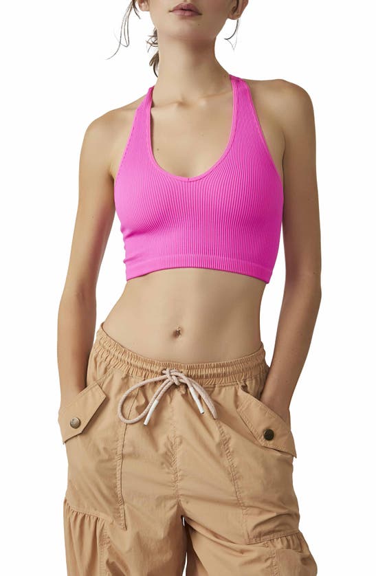 Shop Fp Movement By Free People Free Throw Crop Tank In Neon Magenta