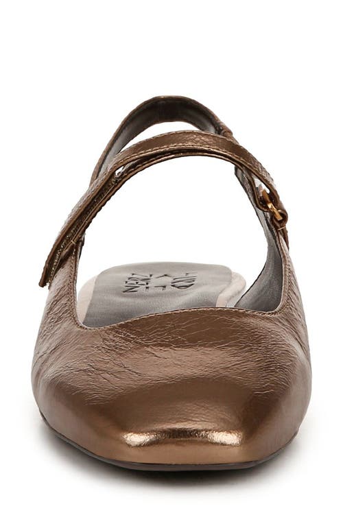 Shop Naturalizer Connie Slingback Mary Jane Flat In Old Gold Leather
