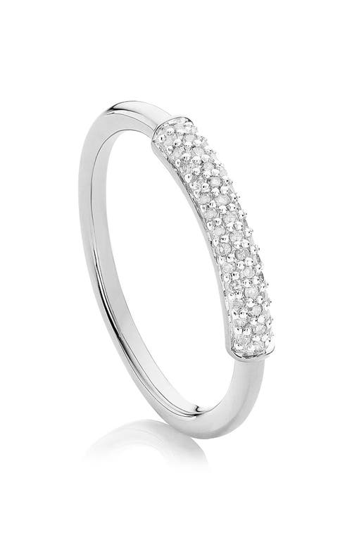 Monica Vinader Stellar Diamond Band Ring in Silver at Nordstrom, Size 4.5