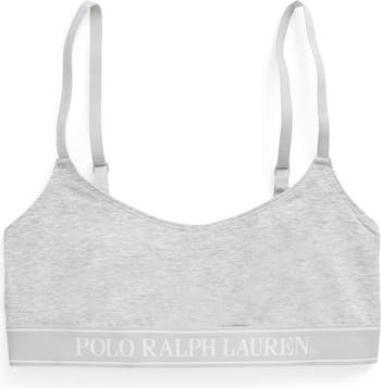 Polo Ralph Lauren Bralette Bra ' SCOOP NECK TOP ' in White