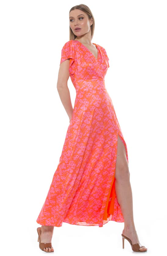 Alexia Admor Brielle Maxi Dress In Blush Floral