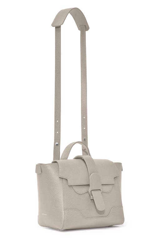 Shop Senreve Mini Maestra Pebbled Leather 4-way Convertible Handbag In Sand