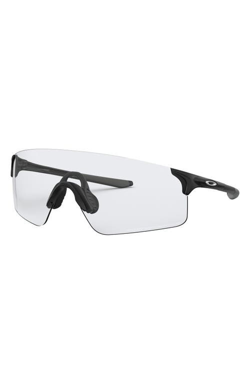 Oakley Evzero™ Blades 155mm Photochromatic Rimless Shield Sunglasses In Rubber Black/photochromic