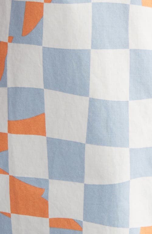 VANS VANS WATSON CHECKERBOARD SHORT SLEEVE BUTTON-UP SHIRT 