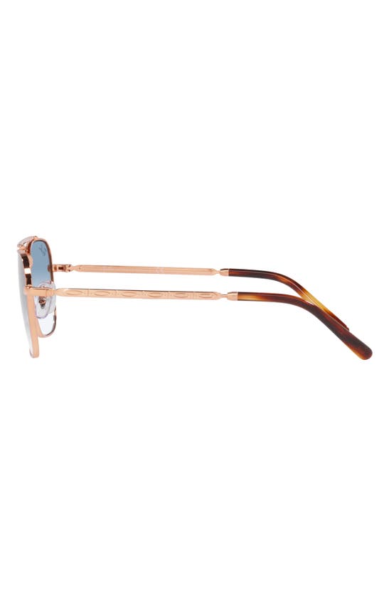 Ray Ban New Caravan 58mm Gradient Square Sunglasses In Rose Gold