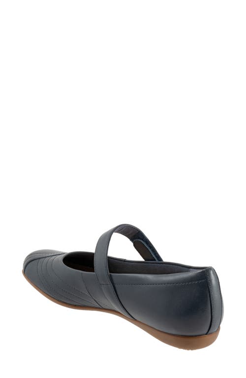 Shop Trotters Sherese Mary Jane Flat In Navy