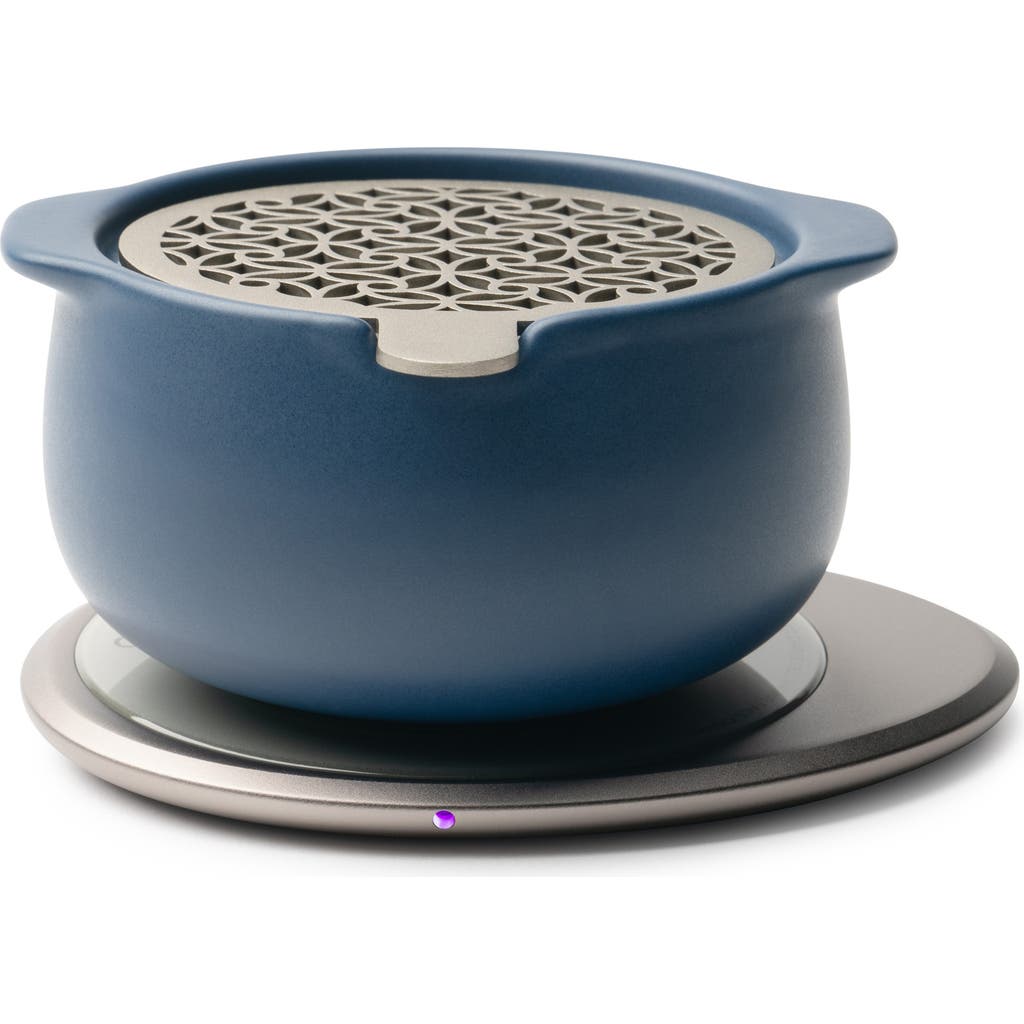 Ohom Jun Self-heating Diffuser Set In Navy Blue