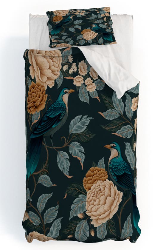 Deny Designs Duvet Cover & Shams Set In Black