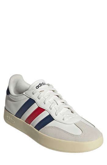 Adidas Originals Adidas Barreda Sneaker In Off White/dark Blue/scarlet