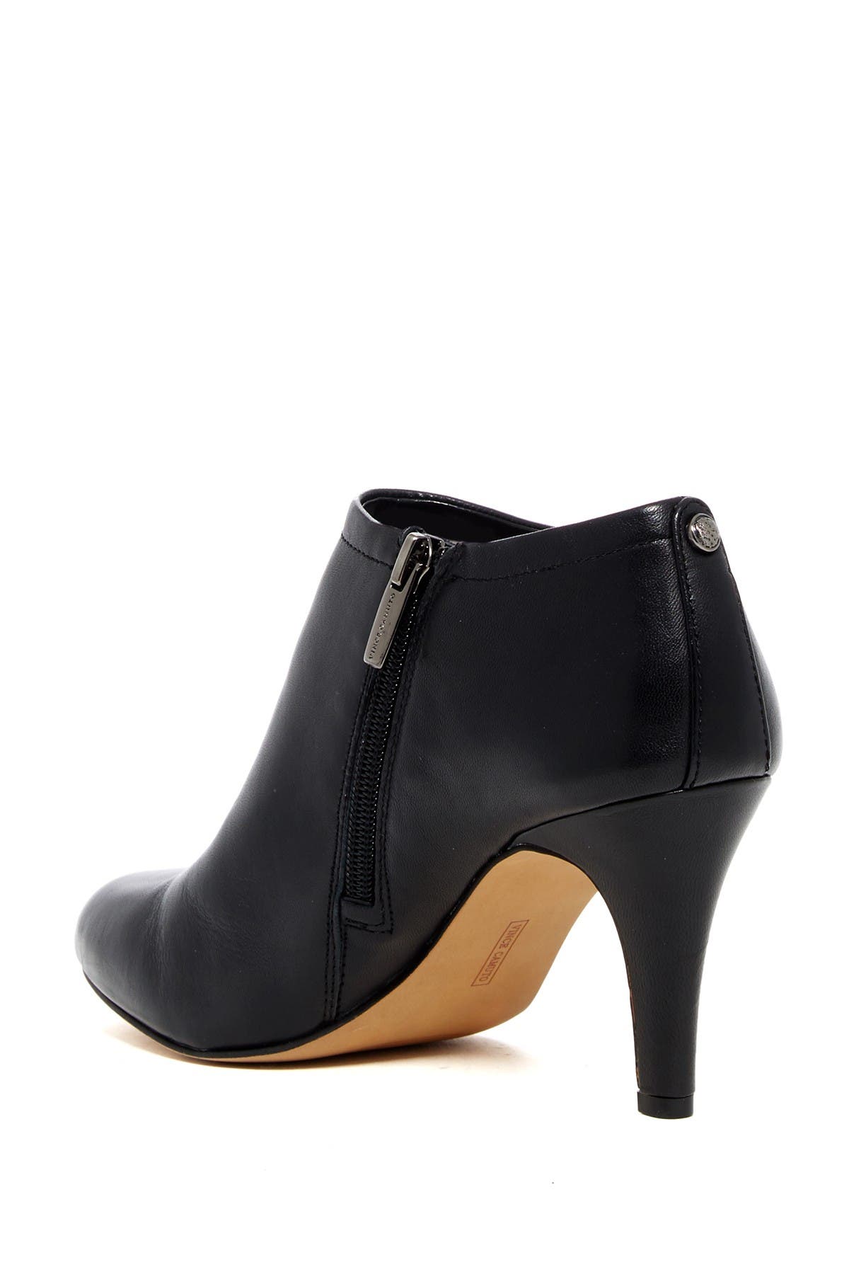 leather stiletto booties