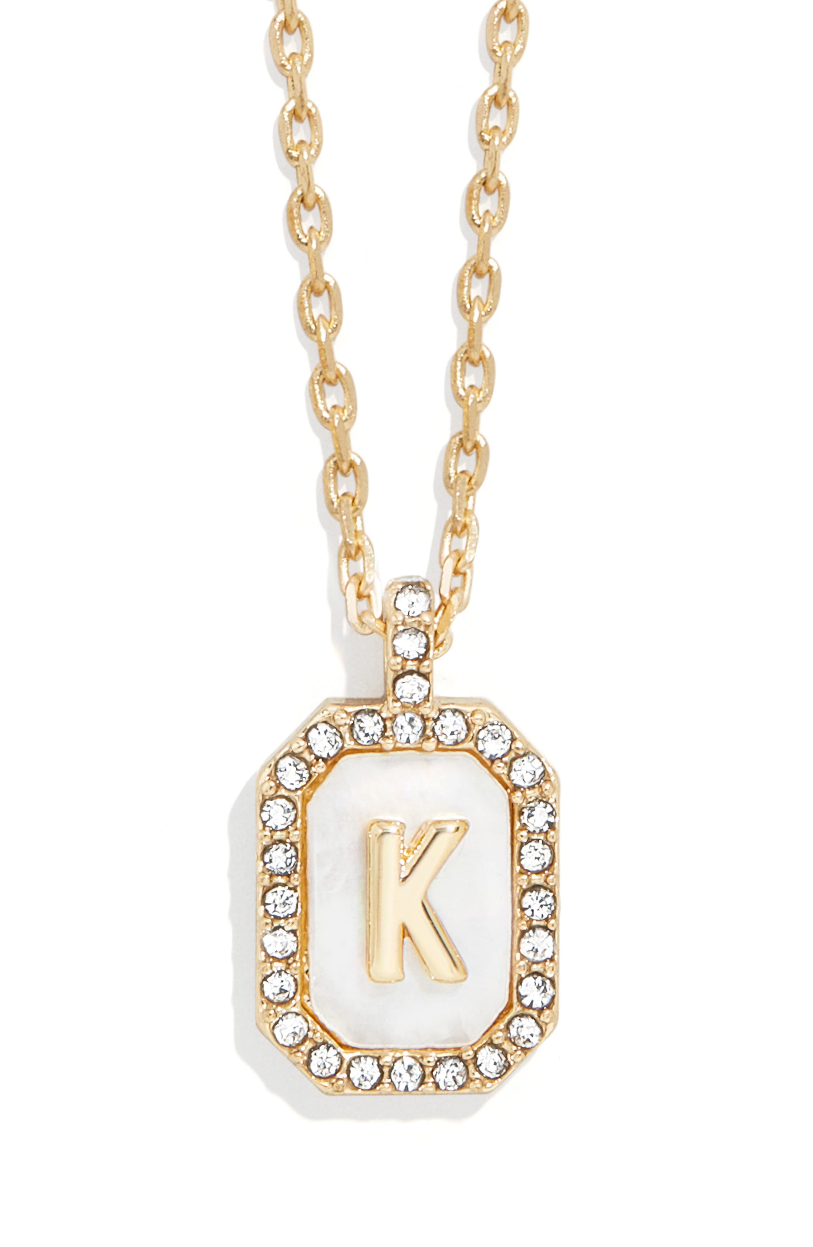 baublebar initial bar necklace