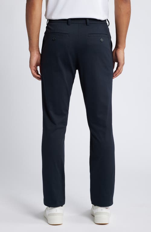 Shop Mizzen + Main Mizzen+main Upton Flat Front Chinos In Black Solid