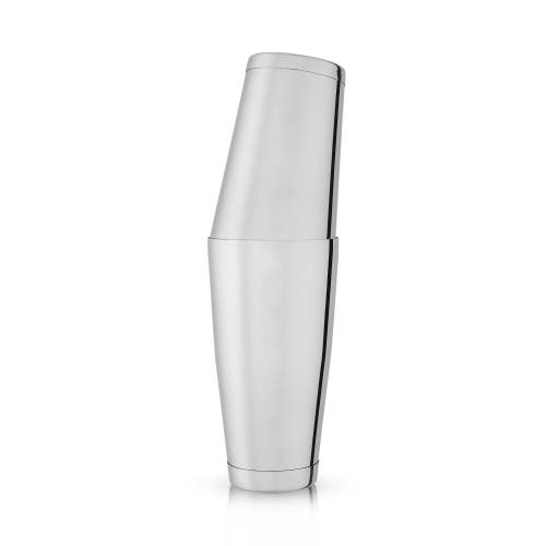Viski Stainless Shaker Tin Set In Silver