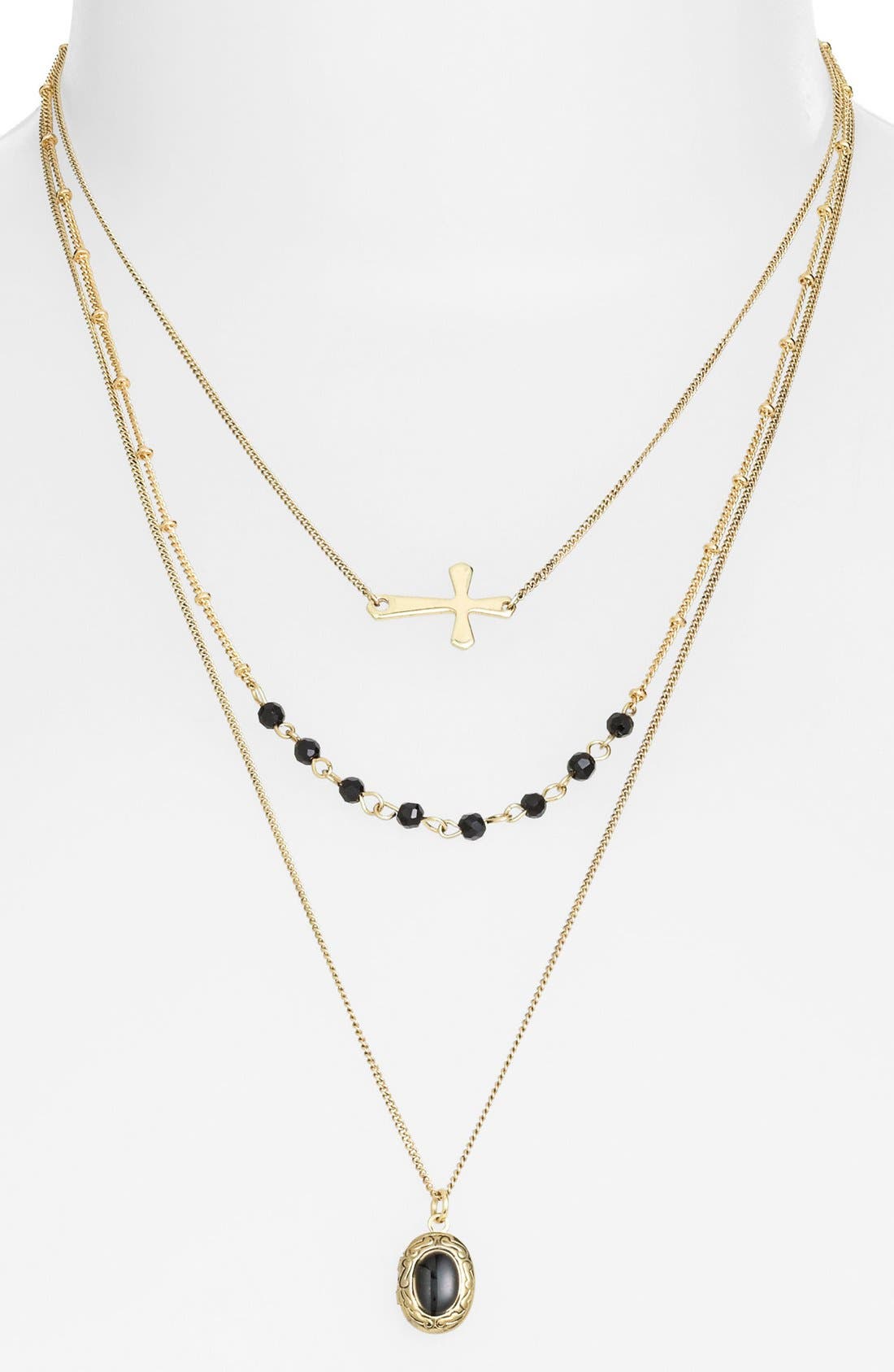 Stephan & Co. Multistrand Charm Necklace (Juniors) Nordstrom