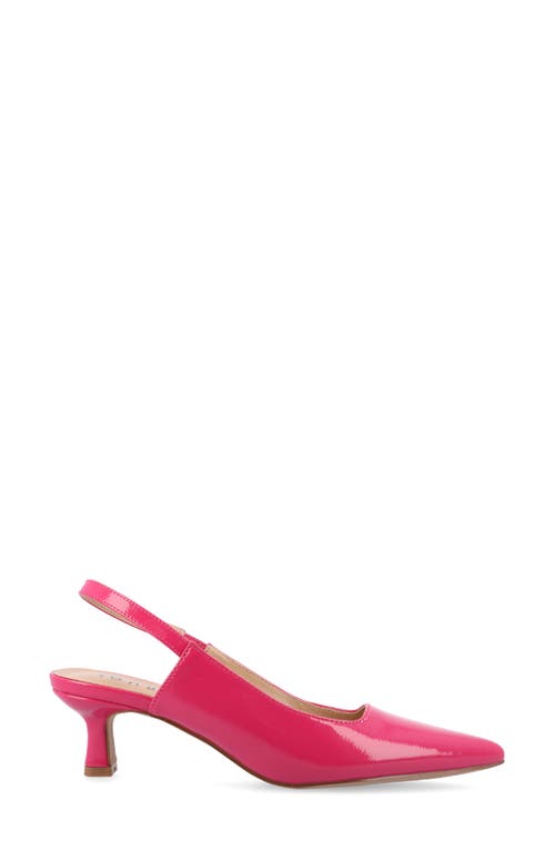 Shop Journee Collection Paulina Slingback Pump In Patent/pink