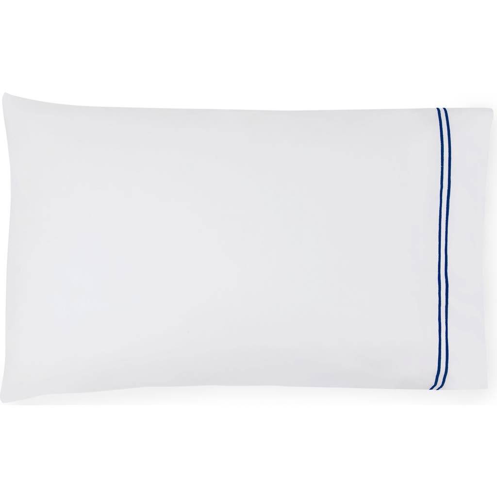 Sferra Grande Hotel King Pillowcase, Pair In White/navy
